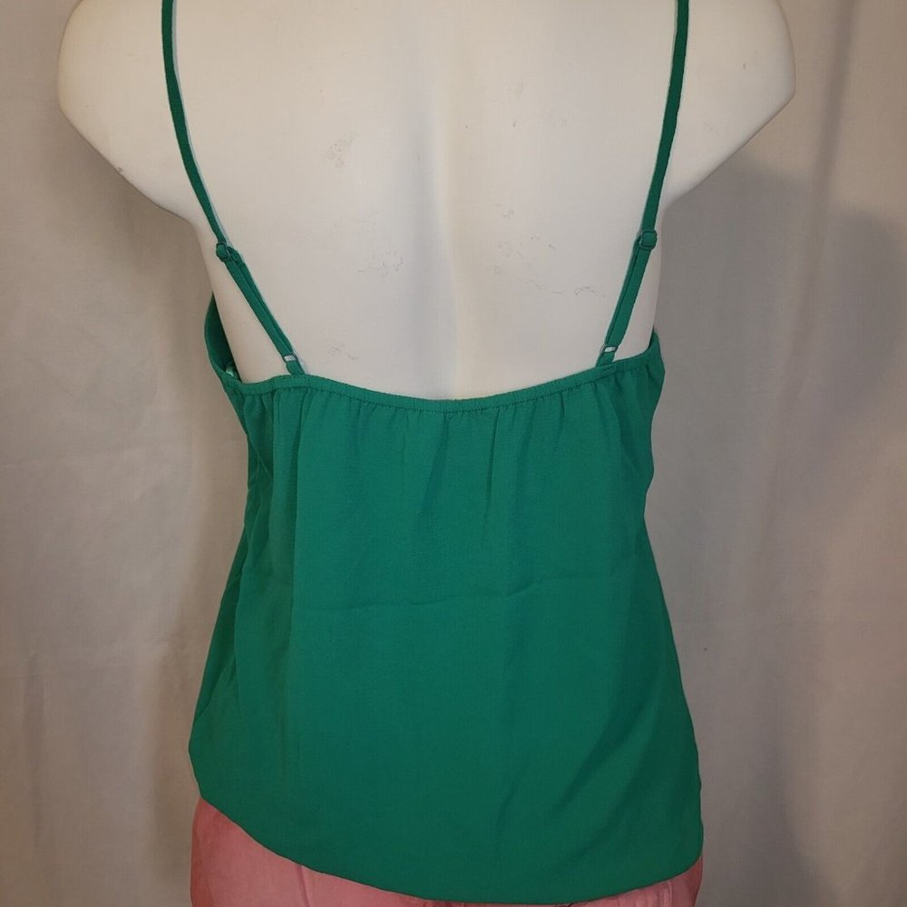 Three Monteau Women Size M Dressy Tank Tops Green, Red and Blue Low Cut, NWOT - Picture 7 of 10
